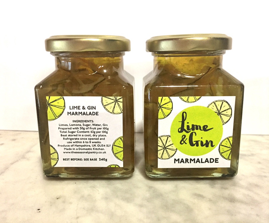 LP LIME GIN MARMALADE LABEL 2