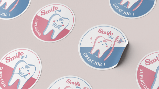 sahana smile lable design