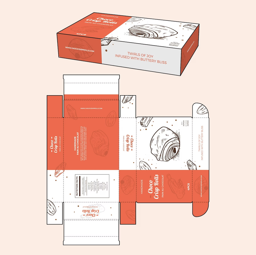 packaging design example layout