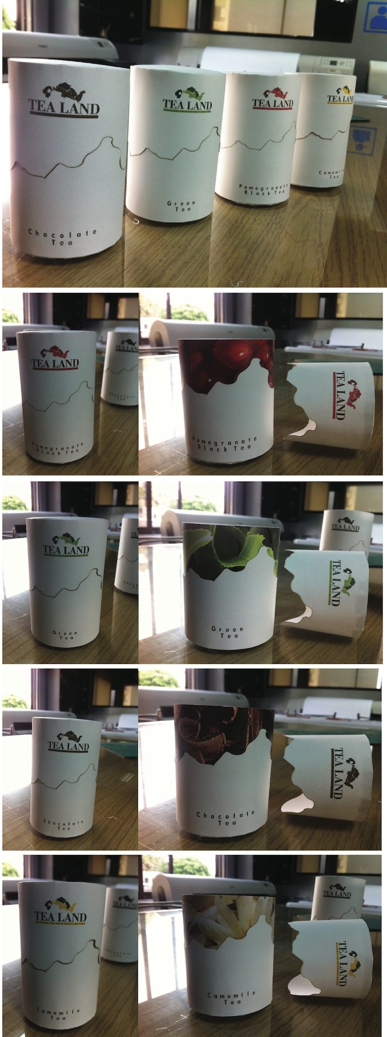 tea land packaging mock-ups